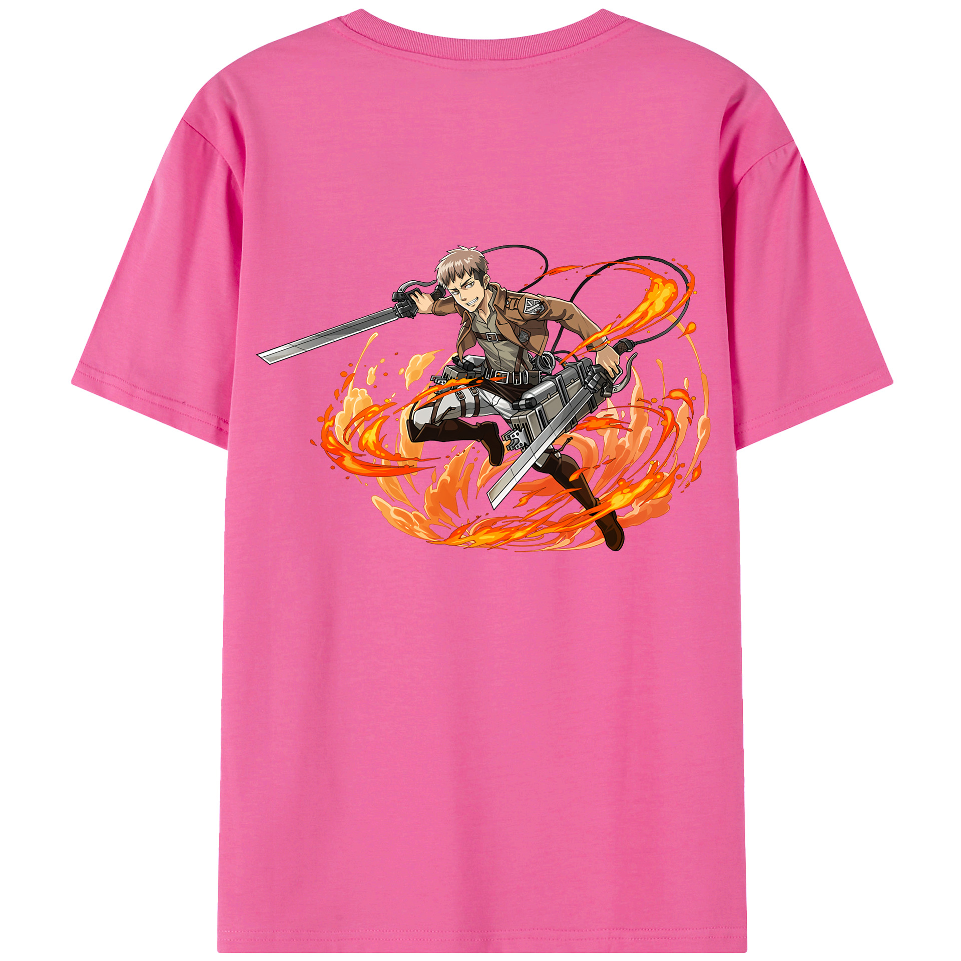 （画像用） 進撃の巨人 ジャン・キルシュタイン Attack on Titan Jean Kirstein レディース半袖Tシャツ(バックプリント)